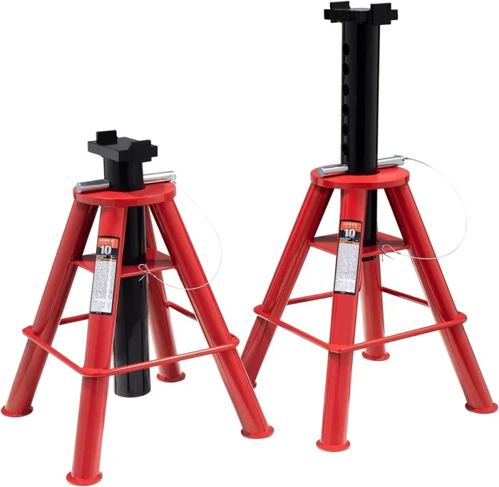 Sunex Tools 1310 10 Ton Med. Height Pin Type Jack Stands (Pair) ships 2 boxes