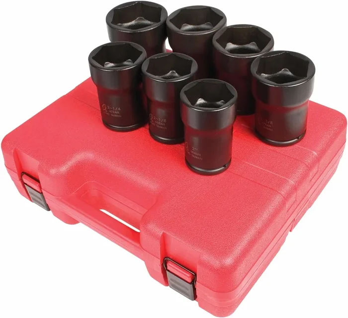 Sunex Tools 4667 3/4″ Dr Truck Pinion Locknut Impact Socket Set