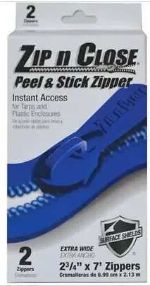SURFACE SHIELDS ZC02 ZIP-N-CLOSE DOORWAY SYSTEM (2PK) 3″ X 7‘