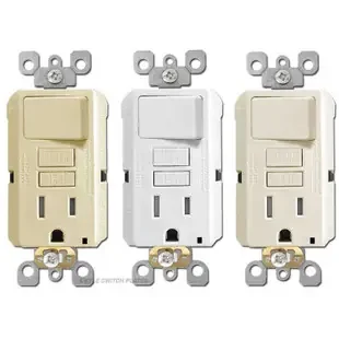 Switch + GFCI Outlet 15A Leviton Decora GFSW1