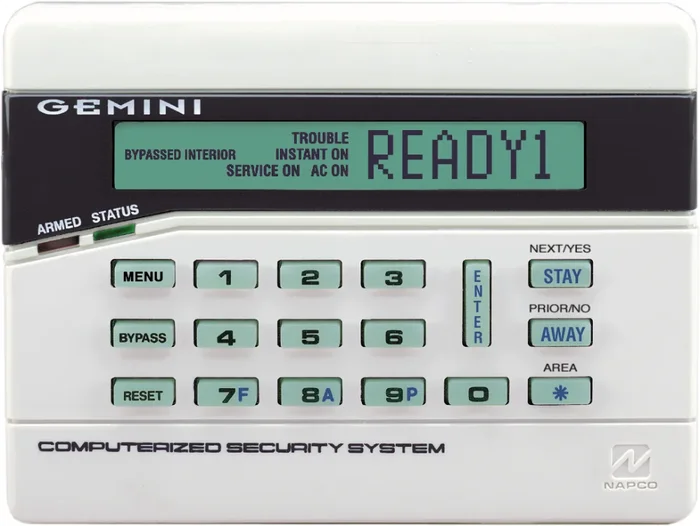 Symbol LED Type Keypad by Napco Security Alarm
