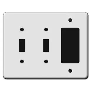 Tall 2 Toggle 1 Decora GFCI Switch Plate Covers