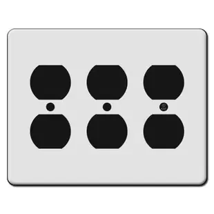 Tall 3 Duplex Outlet Switch Plate Covers
