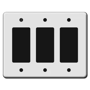 Tall 3 Rocker GFCI Switch Plate Covers