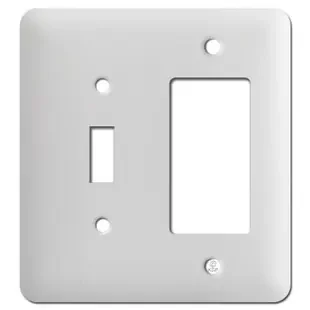 Taller One Rocker One Toggle Light Switch Plates – Textured White