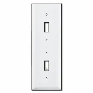 Tandem Stacked 2 Toggle Light Switch Covers
