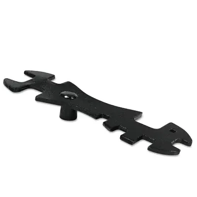 Tank Wrench, Steel, 8-1/2 in Opening, For Regulators/Torches/Acetylene Cylinders, Steel