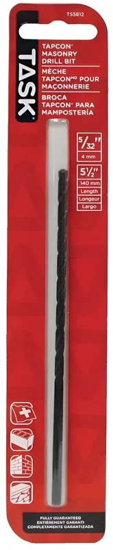 Tapcon Rotary Percussion Drill Bit by Richelieu – Ideal for Concrete and Masonry