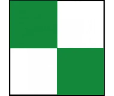 Tape – Checkerboard – Green White – 2X18 Yds – CBT20818