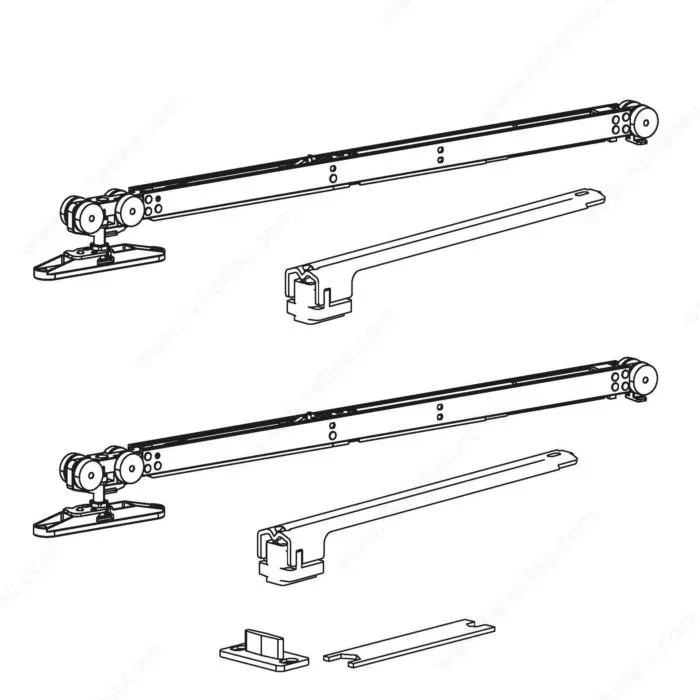 Terno Step Hardware Set with Two Soft-Close Units by Richelieu