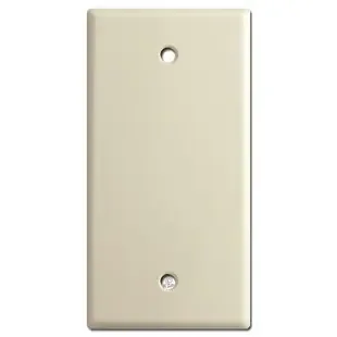 Thin 2.25 Inch Wide Blank Light Switch Plates – Ivory