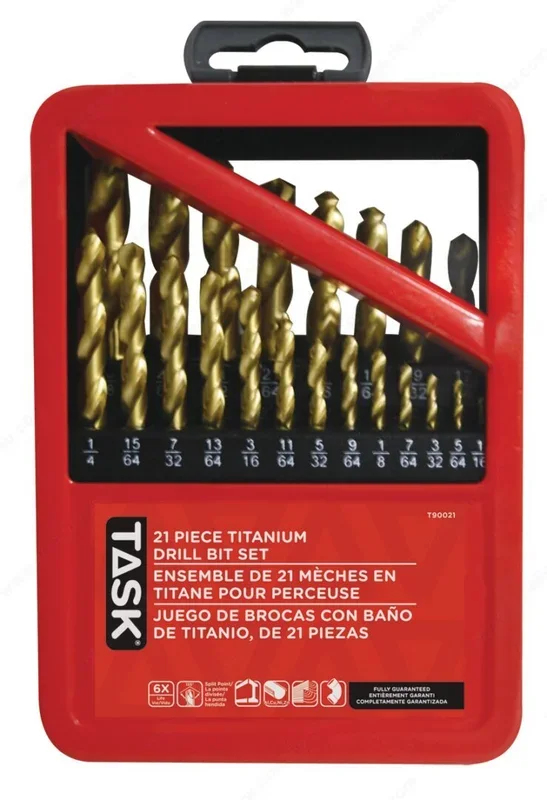 Ti-N Coated HSS Drill Bit Set by Richelieu – Precision Woodworking Tools