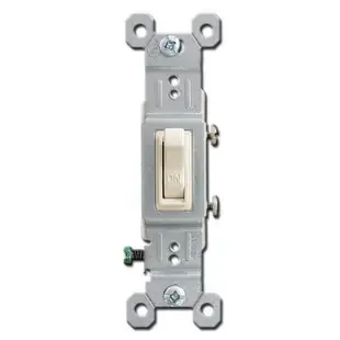 Toggle Electrical Switch – Light Almond 15 Amp