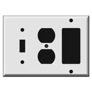 Toggle, Outlet, GFI Decora Rocker Combo Wall Switch Plates