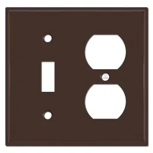 Toggle Outlet Switch Cover Plate – Brown