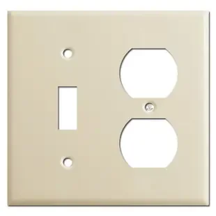Toggle Outlet Switch Plate Covers – Ivory