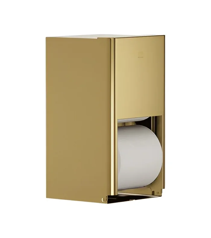 Toilet Tissue Dispenser – Surface Mounted Medium Capacity Brushed Brass by Bradley