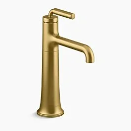 Tone Tall single-handle bathroom sink faucet, 1.0 gpm Deck Mounted in Vibrant Brushed Moderne Brass