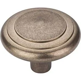 Top Knobs Aspen Peak Knob Contemporary, Rustic Style Light Bronze Knob, 2 Inch Diameter