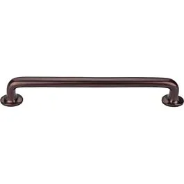 Top Knobs Aspen Rounded Pull Contemporary, Rustic Style 9-Inch (228mm) Center to Center, Overall Length 10-1/4″ Mahogany Bronze Cabinet Hardware Pull / Handle