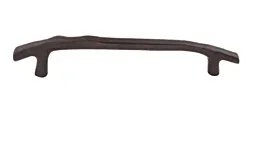 Top Knobs Aspen Twig Pull Rustic Style 12 Inch (305mm) Center to Center, Overall Length 15-1/2 Inch Medium Bronze Cabinet Hardware Pull / Handle