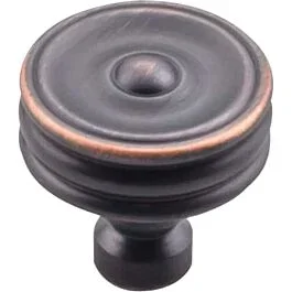 Top Knobs Brixton Ridged Knob Contemporary, Transitional Style Umbrio Knob, 1-1/4 Inch Diameter