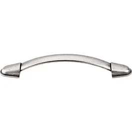 Top Knobs Buckle Pull Traditional Style 5-1/16 Inch (128mm) Center to Center, Overall Length 6-1/8″ Pewter Antique Cabinet Hardware Pull / Handle