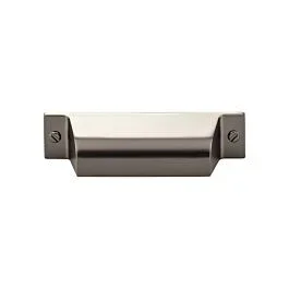 Top Knobs Channing Cup Pull Contemporary, Transitional Style 2-3/4 Inch (70mm) Center to Center, Overall Length 4-1/4″ Ash Gray Cabinet Hardware Pull / Handle