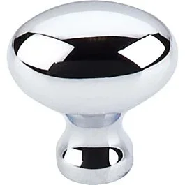 Top Knobs Egg Knob Traditional Style Polished Chrome Knob, 3/4 Inch Diameter
