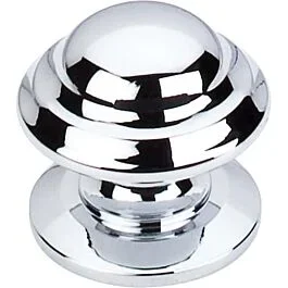 Top Knobs Empress Knob Traditional Style Polished Chrome Knob, 1-3/8 Inch Diameter