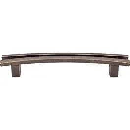 Top Knobs Flared Pull Contemporary Style 5-Inch (128mm) Center to Center, Overall Length 6-1/2″ German Bronze Cabinet Hardware Pull / Handle