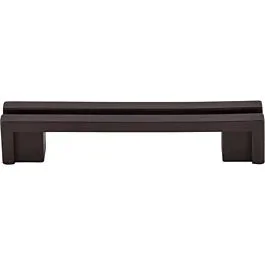 Top Knobs Flat Rail Pull Contemporary Style 3-1/2 Inch (89mm) Center to Center, Overall Length 4-1/2″ Oil Rubbed Bronze Cabinet Hardware Pull / Handle