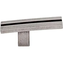 Top Knobs Inset Rail Knob Contemporary Style Pewter Antique Knob, 5/8 Inch Diameter