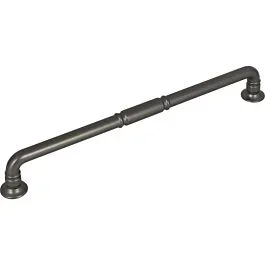 Top Knobs Kent 8-13/16 Inch (224mm) Center to Center, Overall Length 9-5/8 Inch Ash Gray Cabinet Pull/Handle
