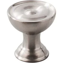 Top Knobs Knob Contemporary Style Brushed Stainless Steel Knob, 1 Inch Diameter