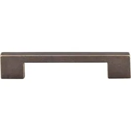 Top Knobs Linear Pull Contemporary Style 5-Inch (128mm) Center to Center, Overall Length 5-1/2″ German Bronze Cabinet Hardware Pull / Handle