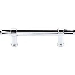 Top Knobs Luxor Pull Traditional Style 3-3/4 Inch (96mm) Center to Center, Overall Length 6-Inch Polished Chrome Cabinet Hardware Pull / Handle