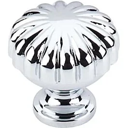 Top Knobs Melon Knob Traditional Style Polished Chrome Knob, 1-1/4 Inch Diameter