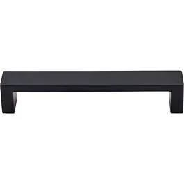Top Knobs Modern Metro Pull Contemporary Style 5-Inch (128mm) Center to Center, Overall Length 5-3/8″ Flat Black Cabinet Hardware Pull / Handle