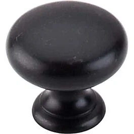 Top Knobs Mushroom Knob Old World Style Patina Black Knob, 1-1/4 Inch Diameter