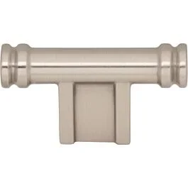 Top Knobs Newburn Collection 2-1/4″ (57mm) Overall Length T-Knob Style, Brushed Satin Nickel