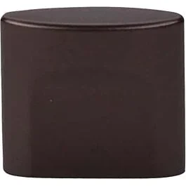 Top Knobs Oval Slot Knob Small Contemporary Style Oil Rubbed Bronze Knob, 3/8 Inch Diameter