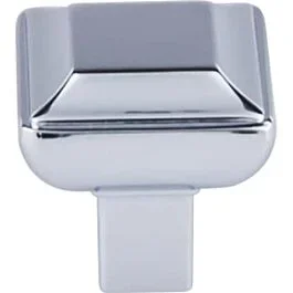Top Knobs Podium Contemporary Style Polished Chrome Knob, 1-1/8 Inch Overall Length