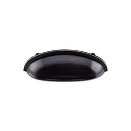 Top Knobs Somerset Cup Pull Traditional Style 3-Inch (76mm) Center to Center, Overall Length 4-5/8 in Tuscan Bronze Cabinet Hardware Pull / Handle