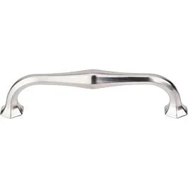 Top Knobs Spectrum Pull Contemporary Style 5-1/16 Inch (128mm) Center to Center, Overall Length 5-3/4″ Brushed Satin Nickel Cabinet Hardware Pull / Handle