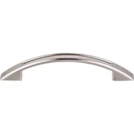 Top Knobs Tango Cut Out Pull Contemporary,Transitional Style 3-3/4 Inch (96mm) Center to Center, Overall Length 5-1/8″ Brushed Satin Nickel Cabinet Hardware Pull / Handle