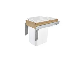 Top Mount 35 Quart Waste Container, 11-3/4 X 22-3/4 to 24-1/2 X 17-7/8 in