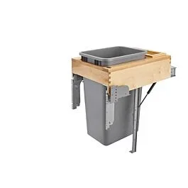 Top Mount 50 Quart Waste Container, 15-1/4 X 21-7/8 X 24-3/4 in