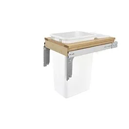 Top Mount 50 Quart Waste Container, 15 X 23-1/4 X 21-3/4 in