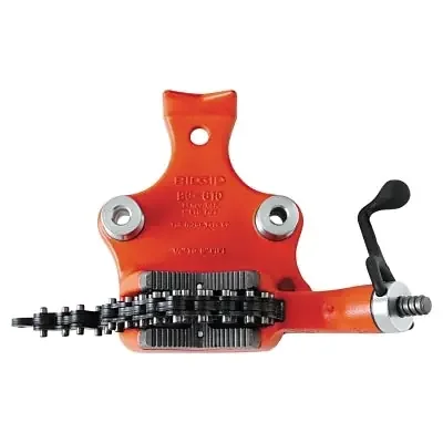 Top Screw Bench Chain Vise, BC610A, 1/4 in to 6 in Pipe Cap